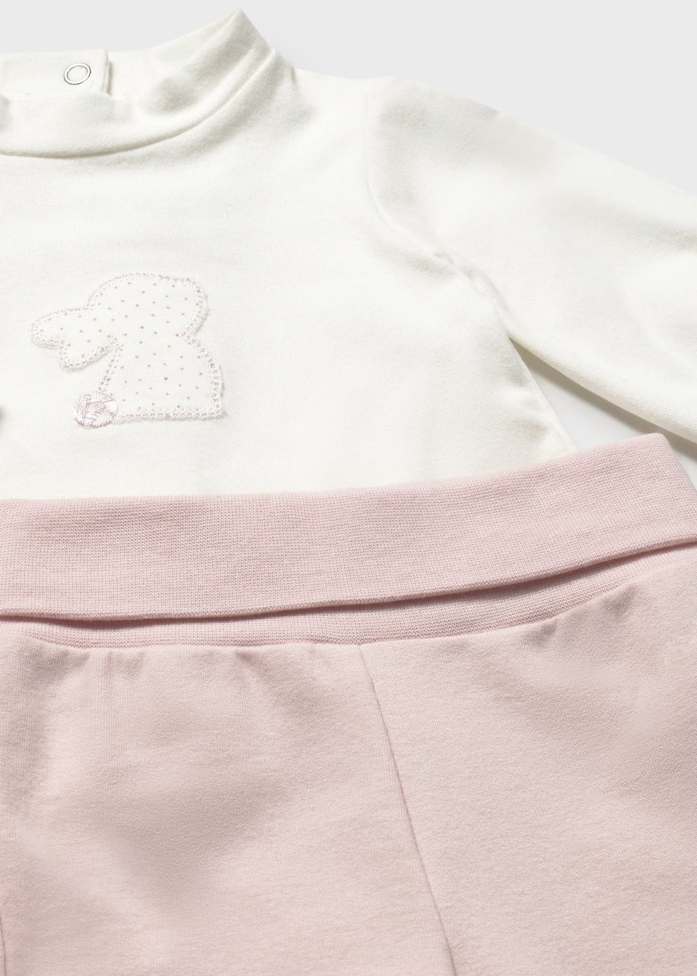 Pants rosa 3 piezas felpa perchada recién nacida