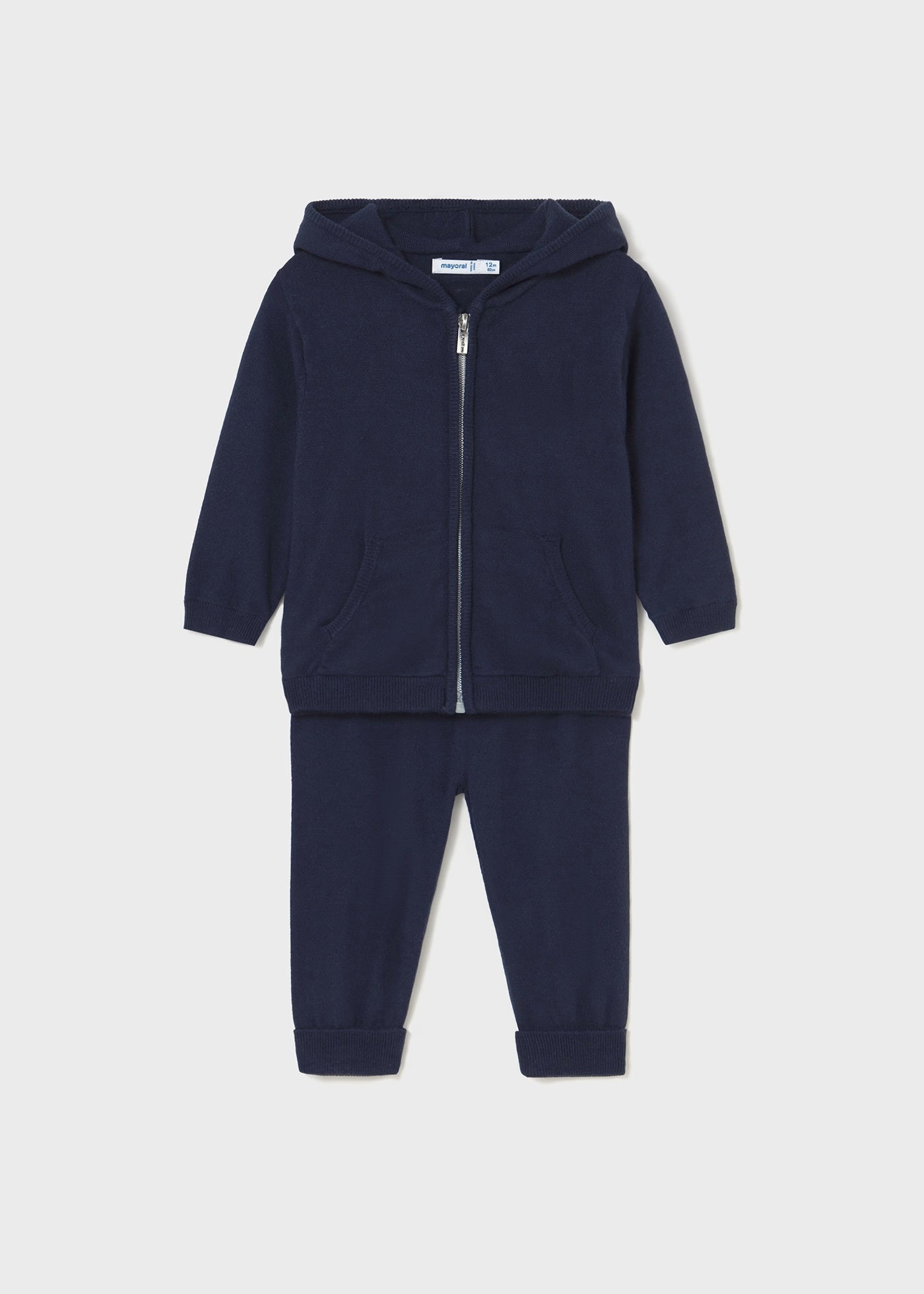 Pants azul marino tricot bebé niño