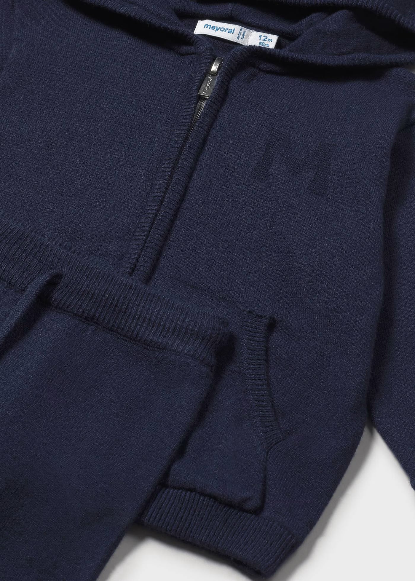 Pants azul marino tricot bebé niño