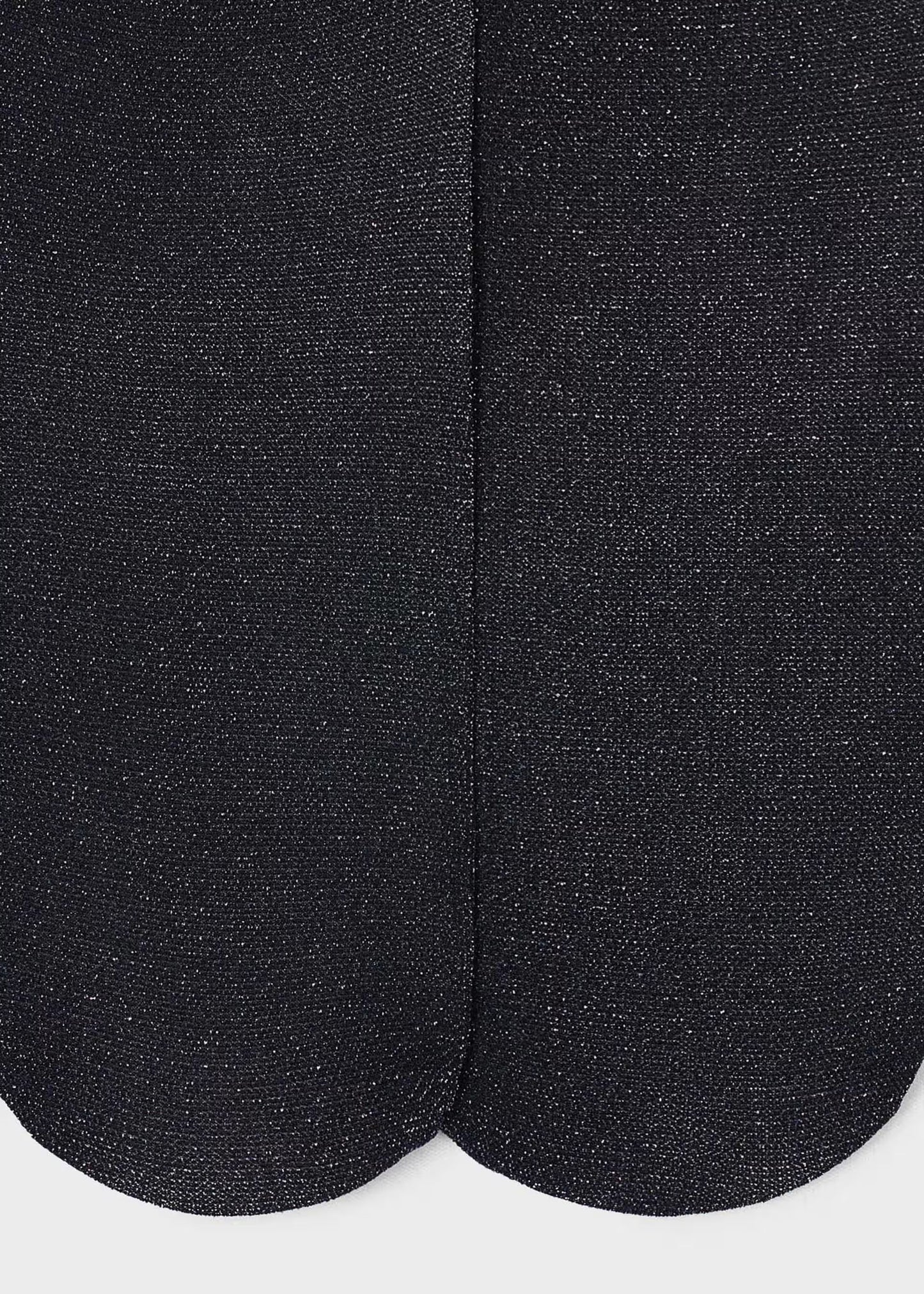 Panty hilo metalizado negro mini niña