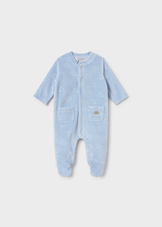 Pijama azul recién nacido