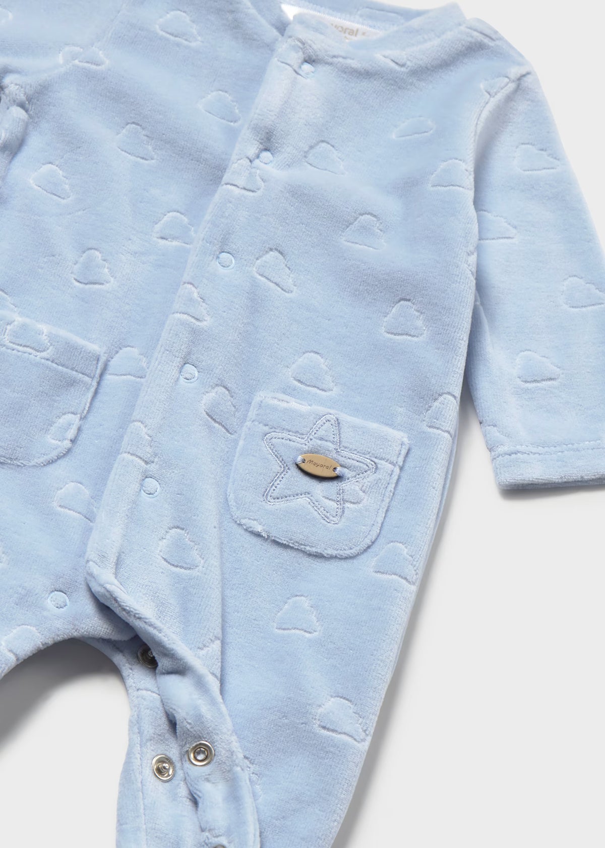 Pijama azul recién nacido