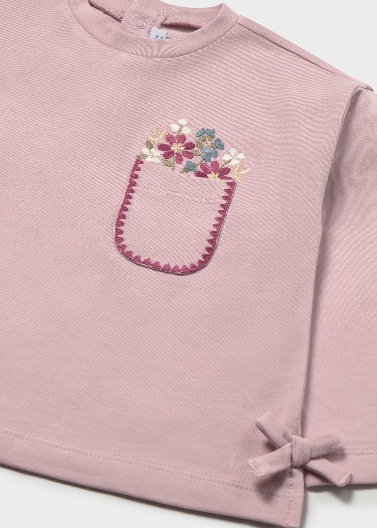 Conjunto blusa leggings malva bebé niña
