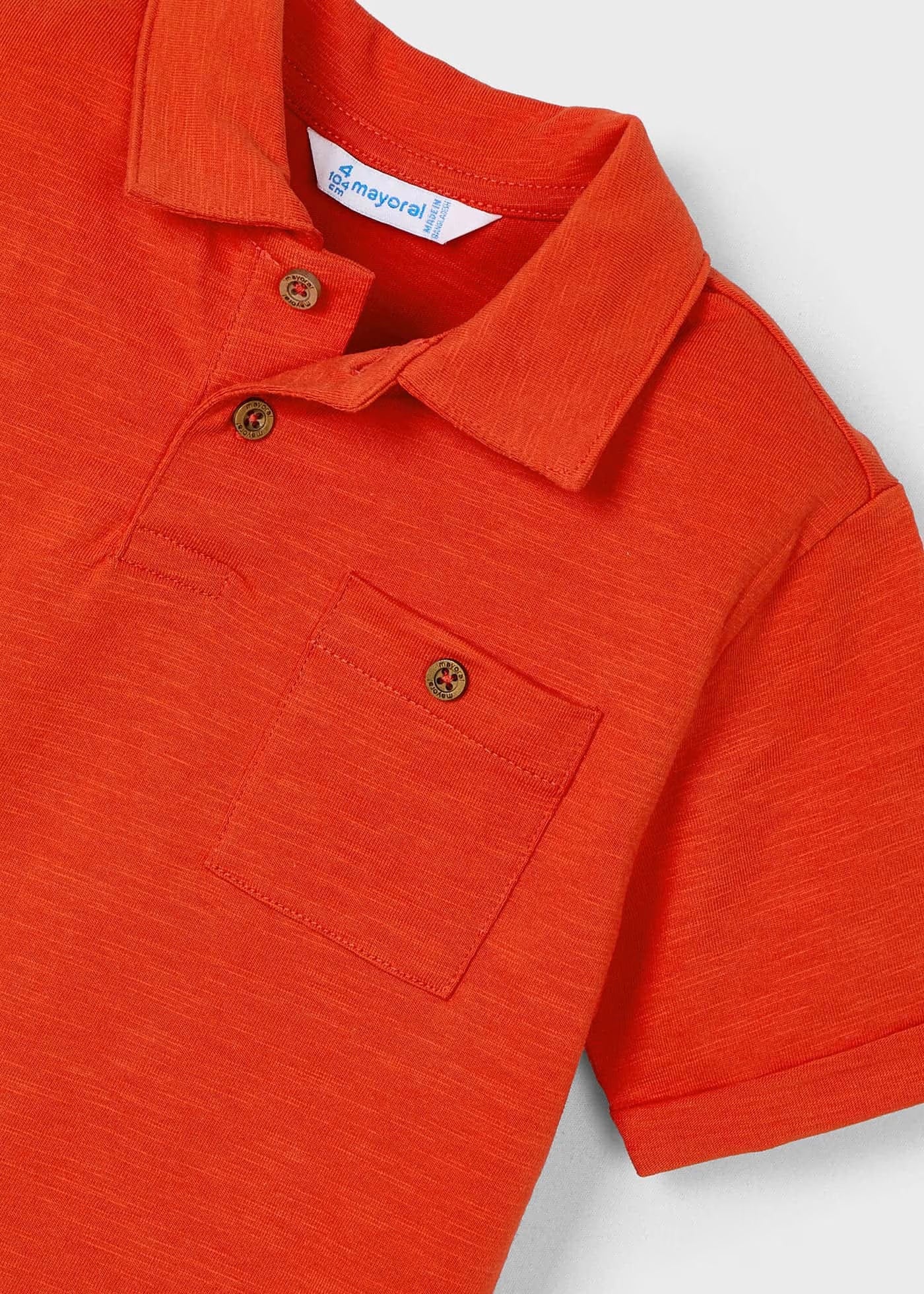 Polo rojo manga corta mini niño