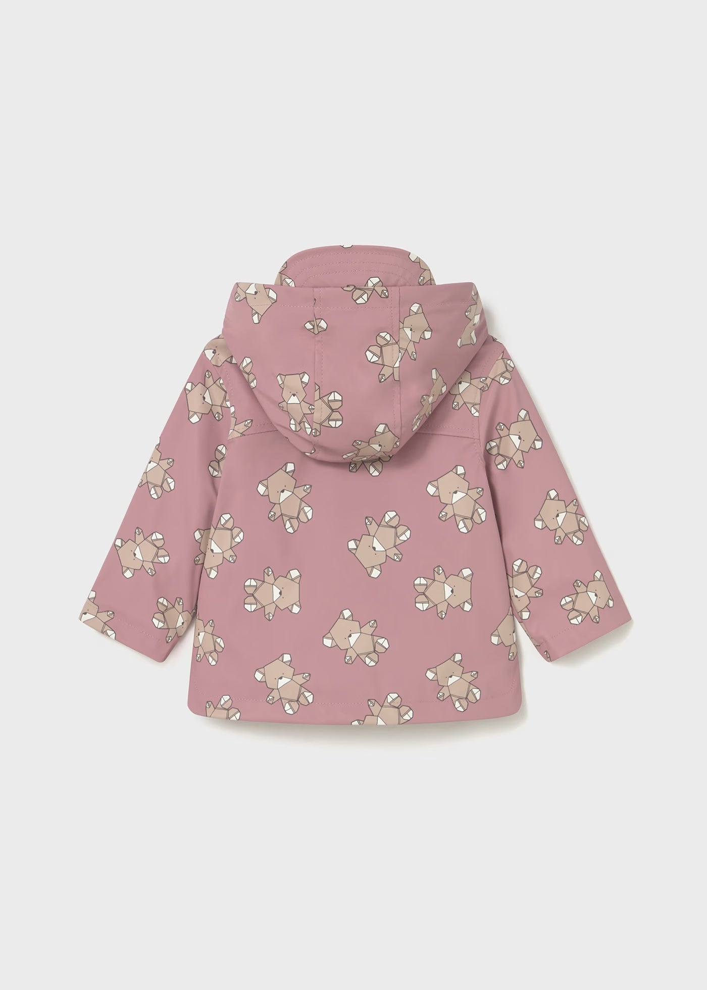 Rompevientos impermeable rosa bebé niña
