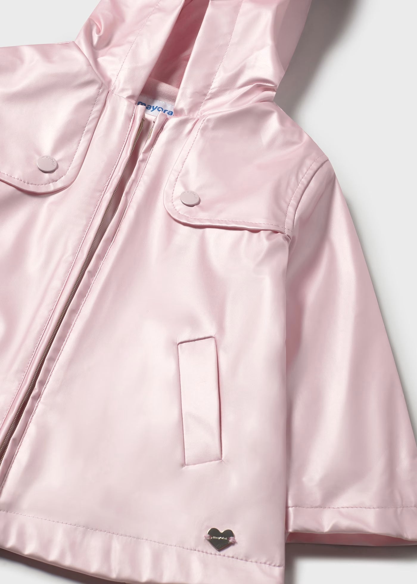 Rompevientos impermeable rosa bebé niña