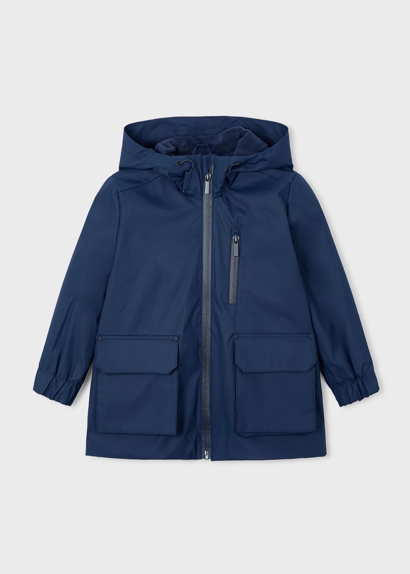 Impermeable afelpado azul marino mini niño