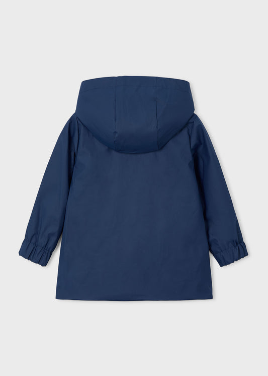 Impermeable afelpado azul marino mini niño