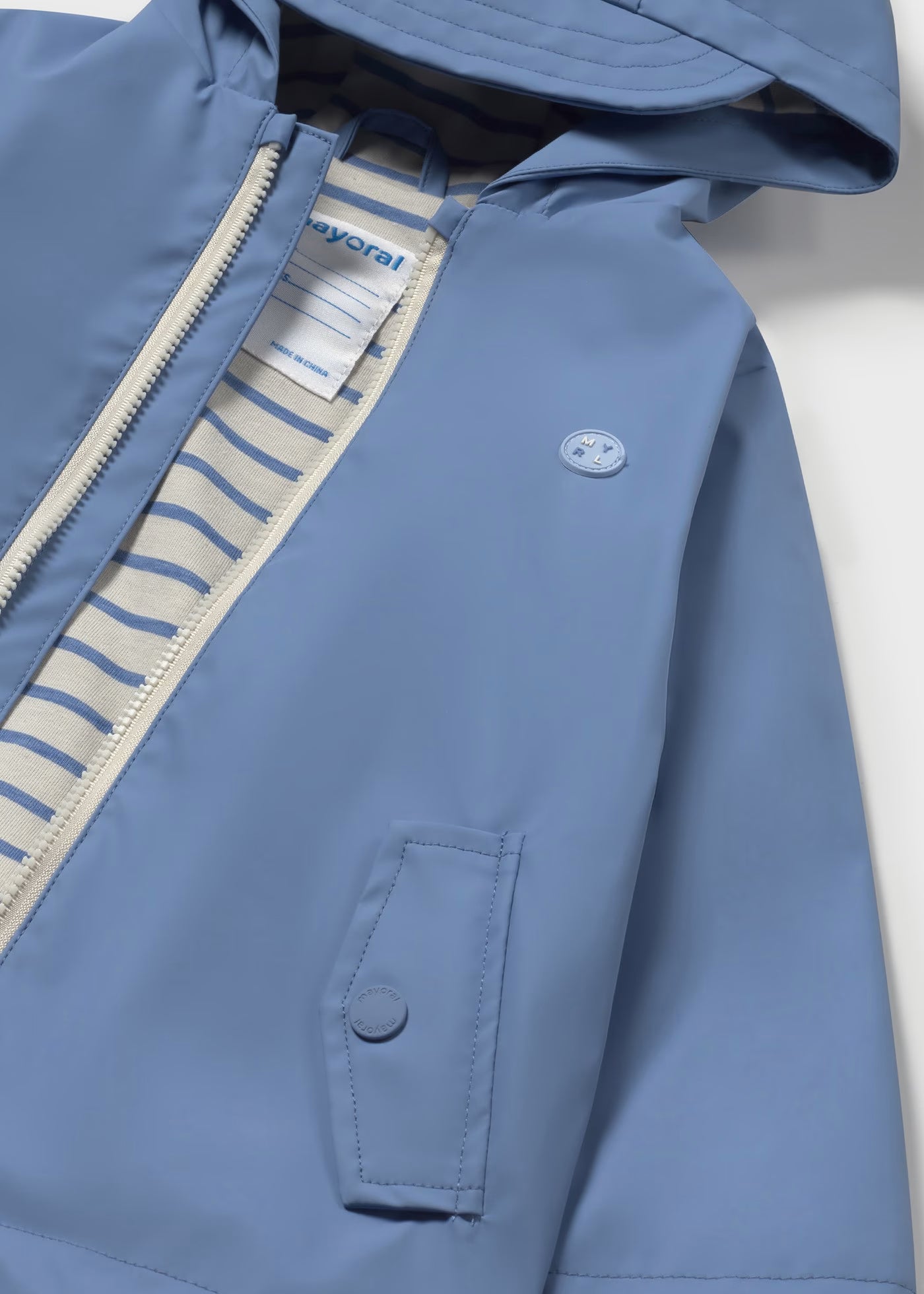 Chubasquero azul para bebé niño