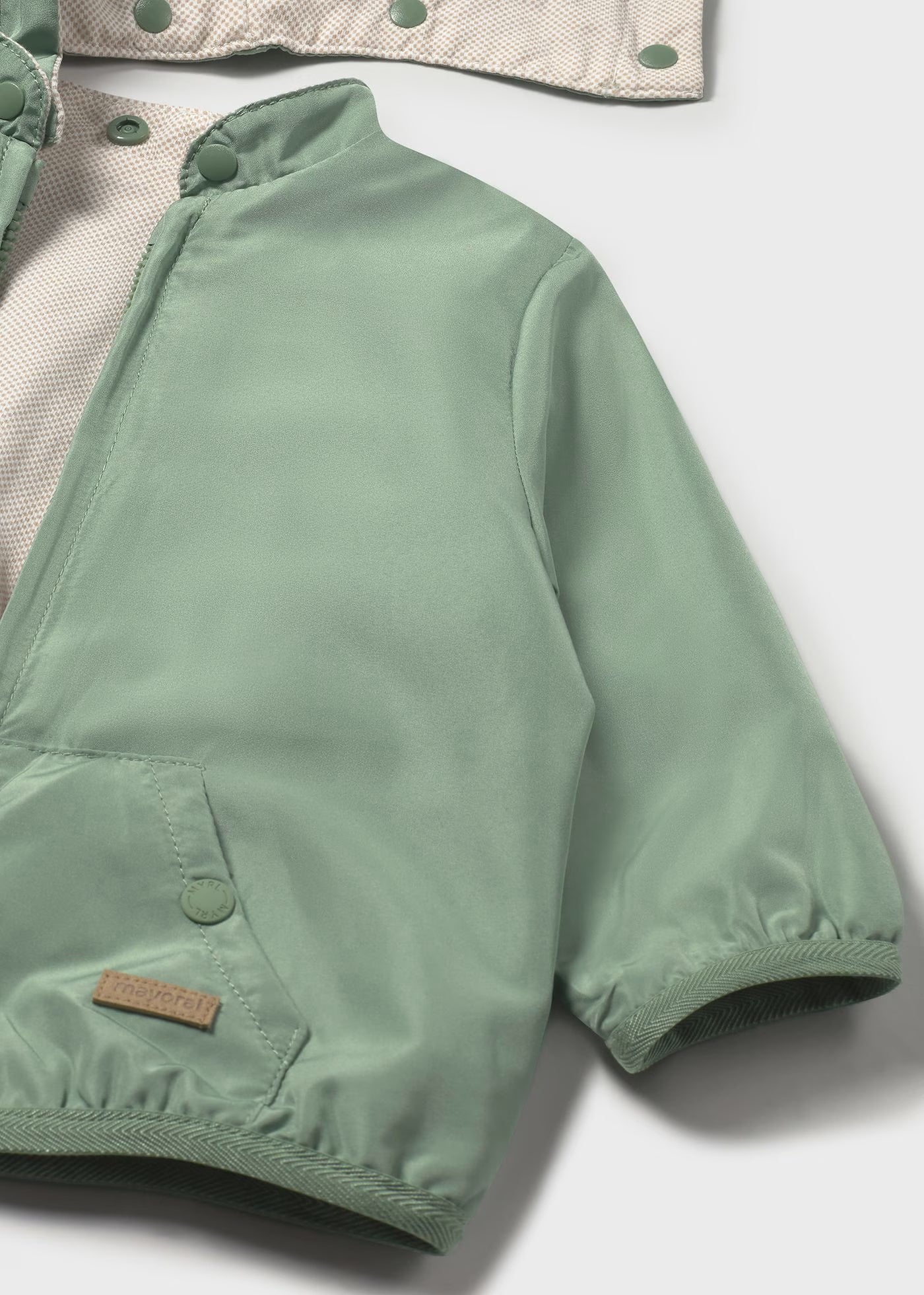 Chamarra cortavientos reversible recién nacido