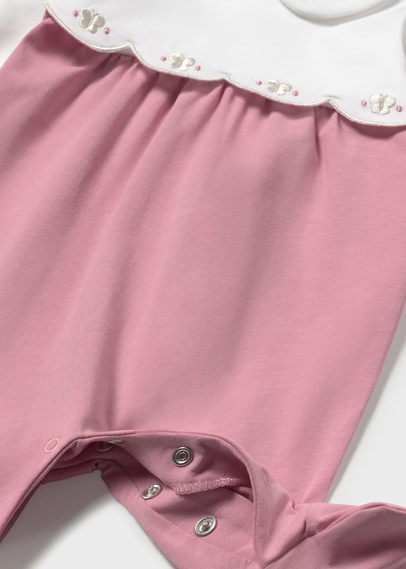 Set 2 pijamas largas rosa recién nacida