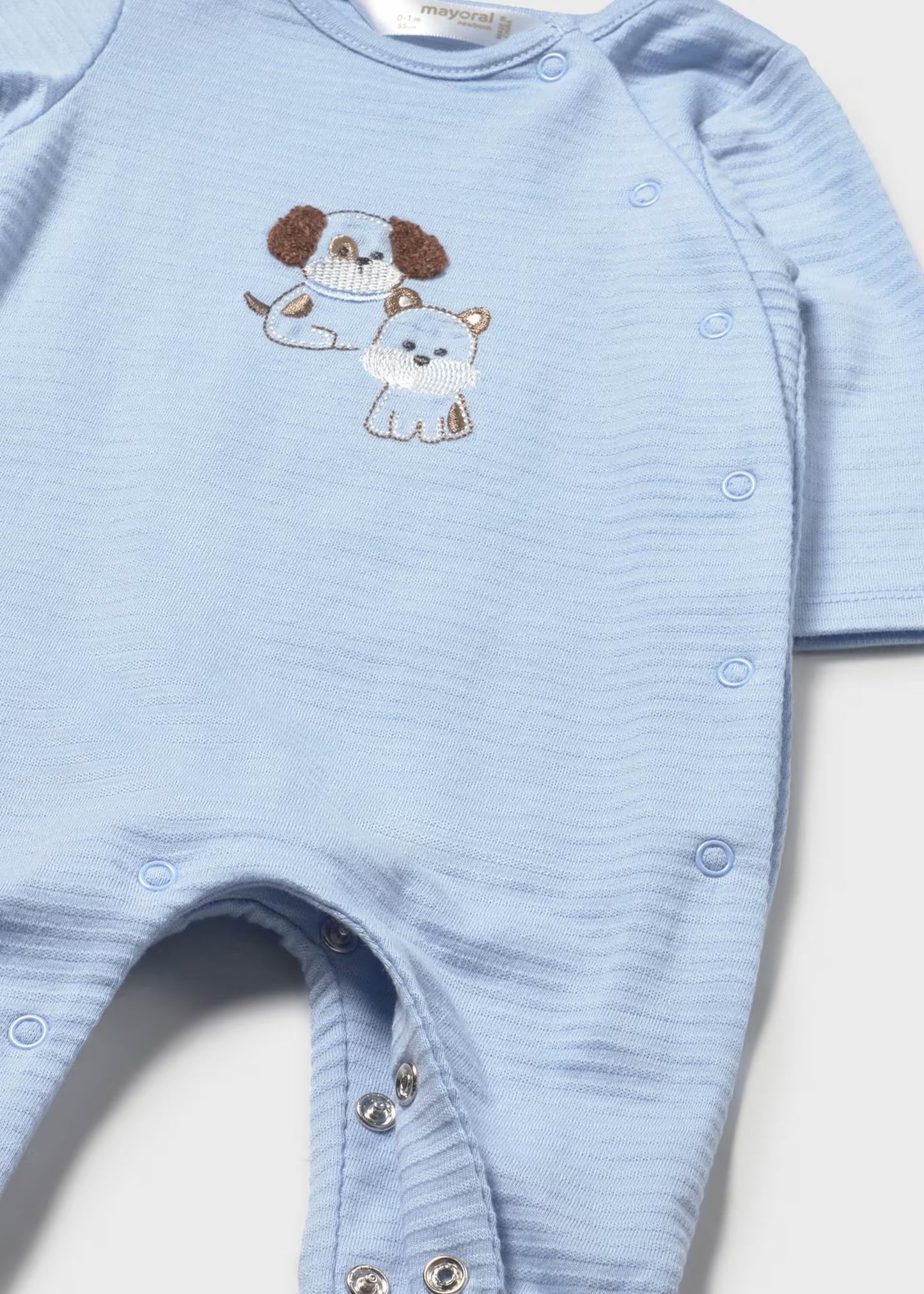 Set 2 pijamas azules largas recién nacido