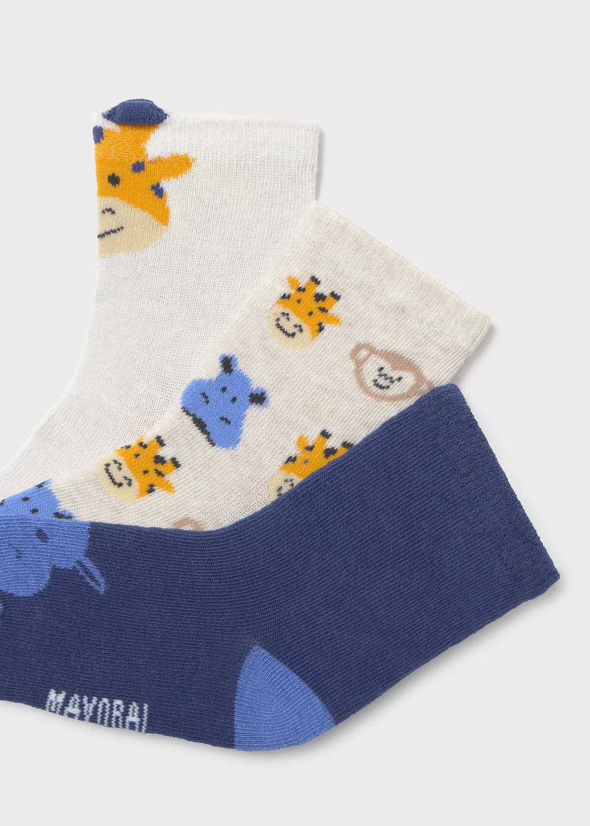 Set 3 calcetines animales bebé niño