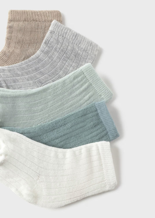 Set 6 calcetines verdes recién nacid@