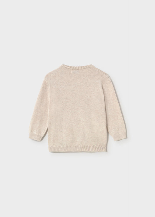 Suéter básico beige bebé niño