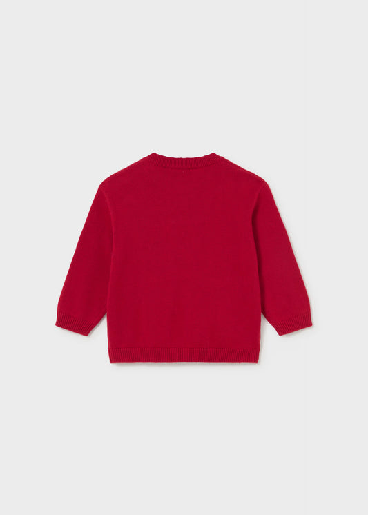 Suéter rojo perrito bebé niño