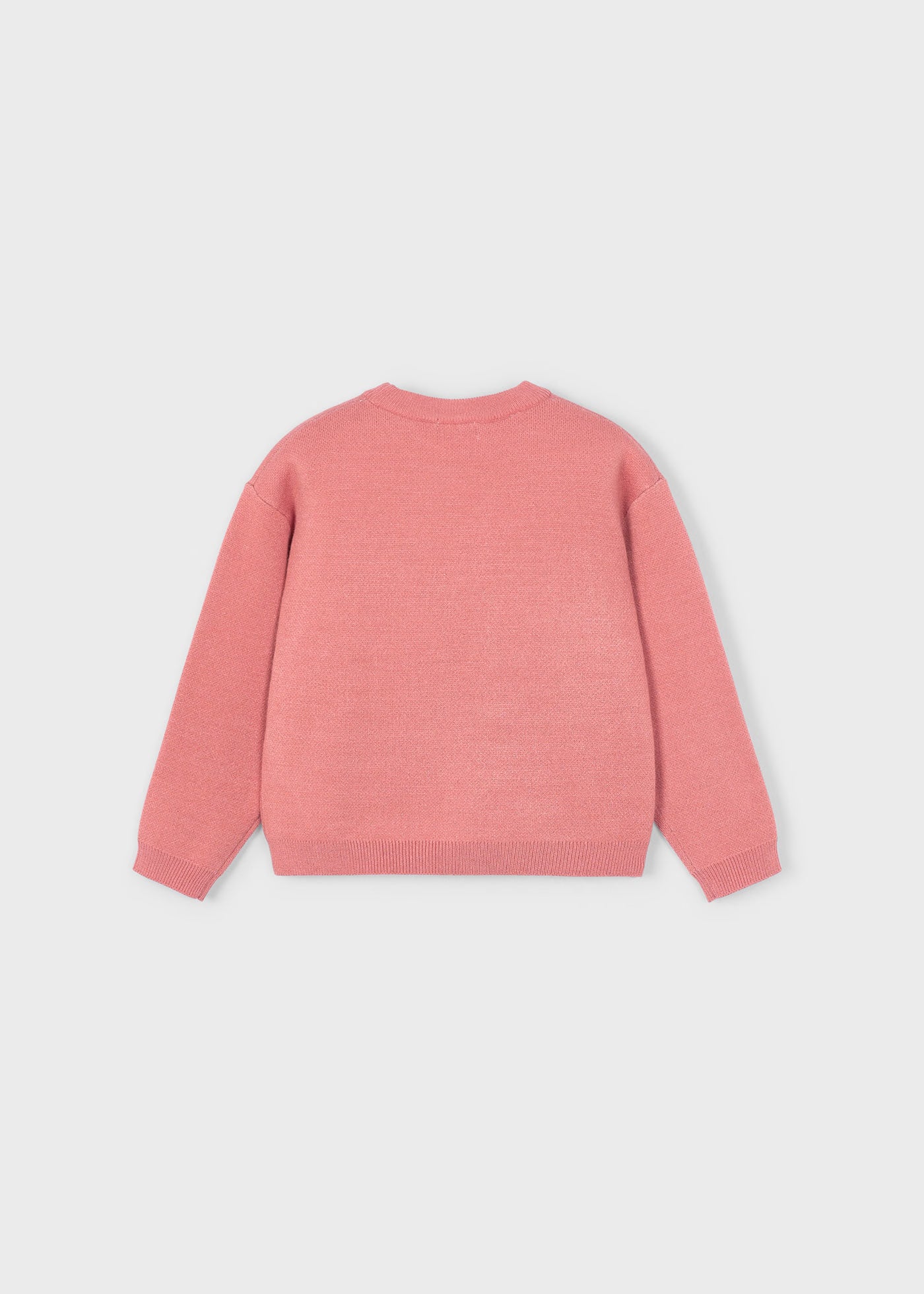 Suéter jacquard rosa mini niña