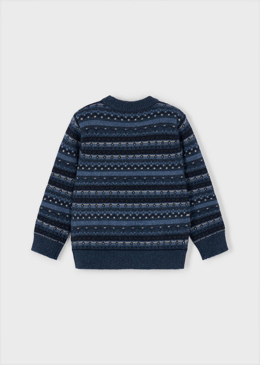 Suéter motivo jacquard mini niño