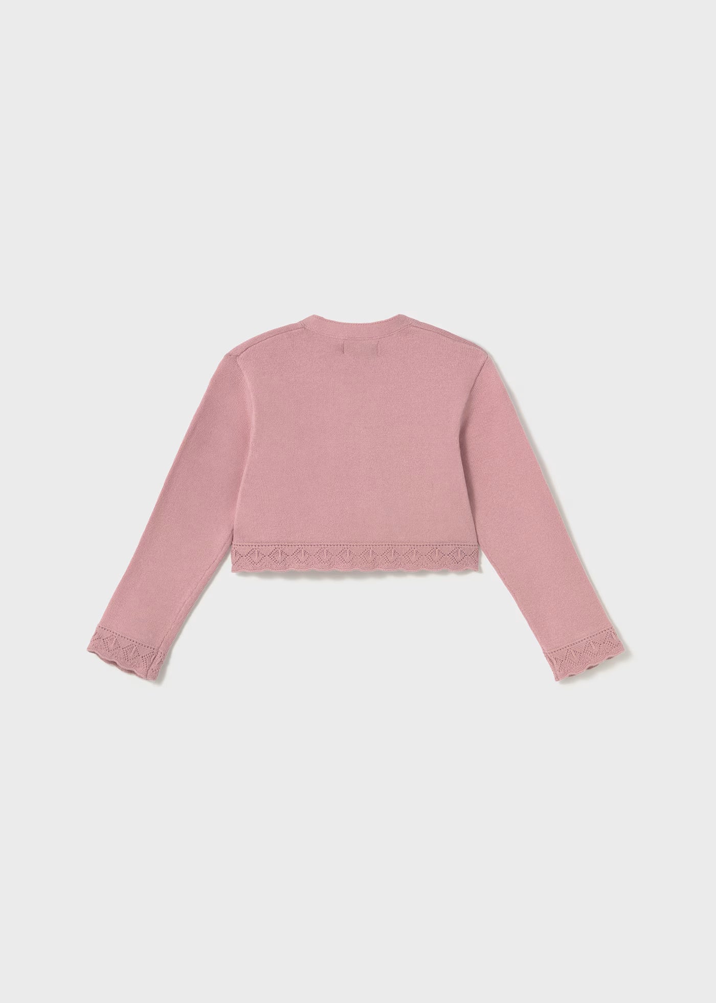 Rebeca tricot rosa bebé niña