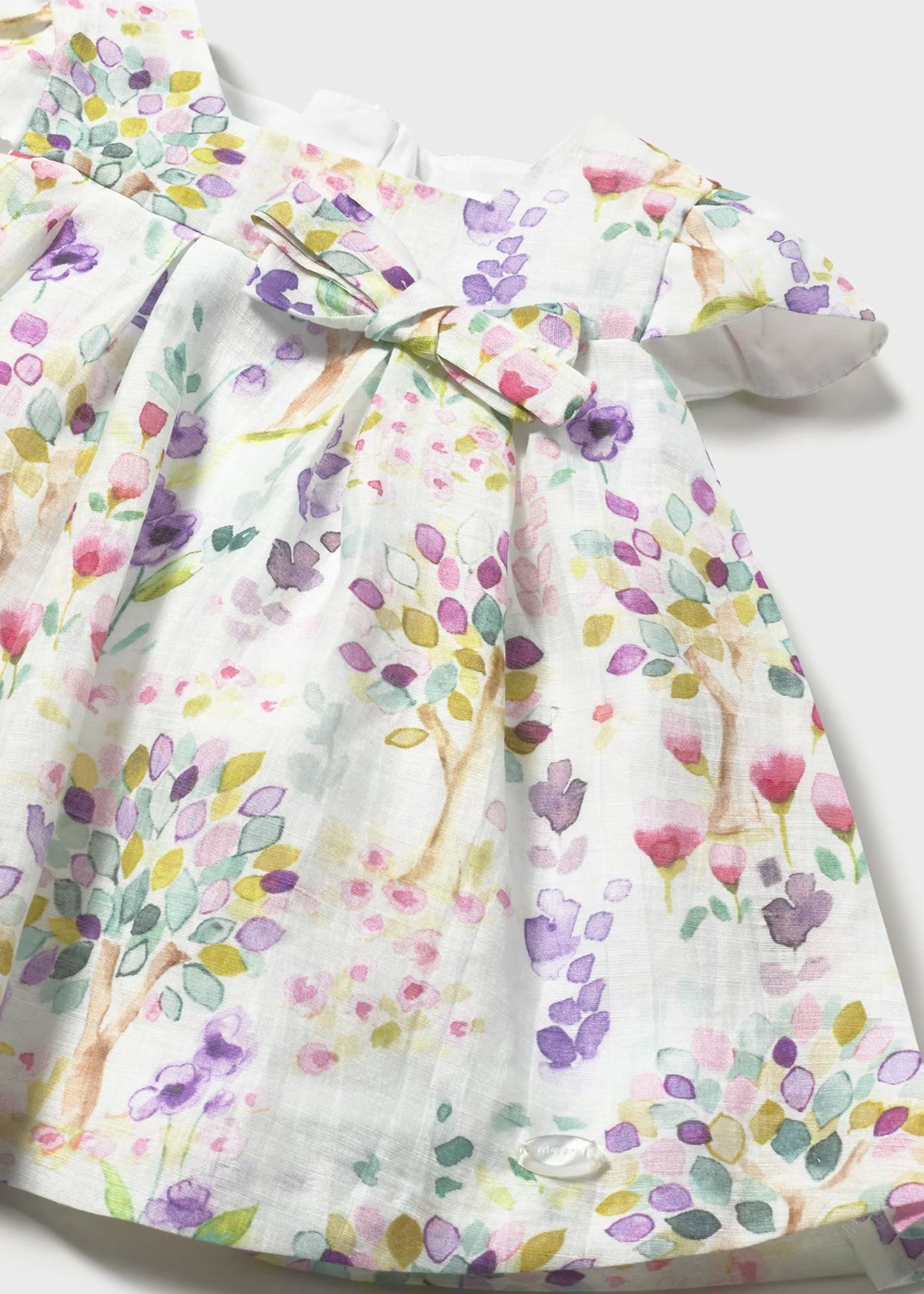 Vestido estampado ceremonia recién nacida