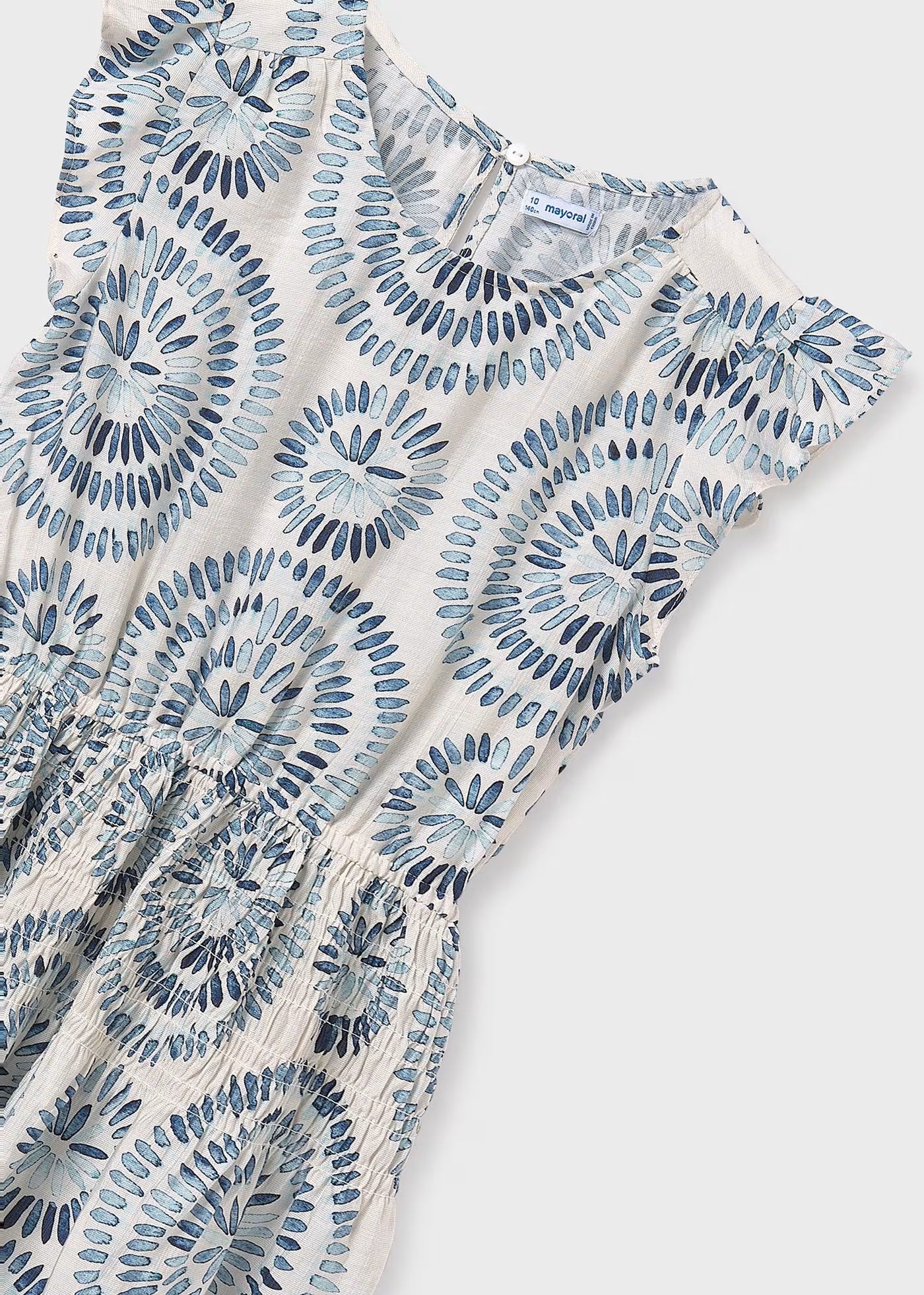 Vestido viscosa estampado niña jr