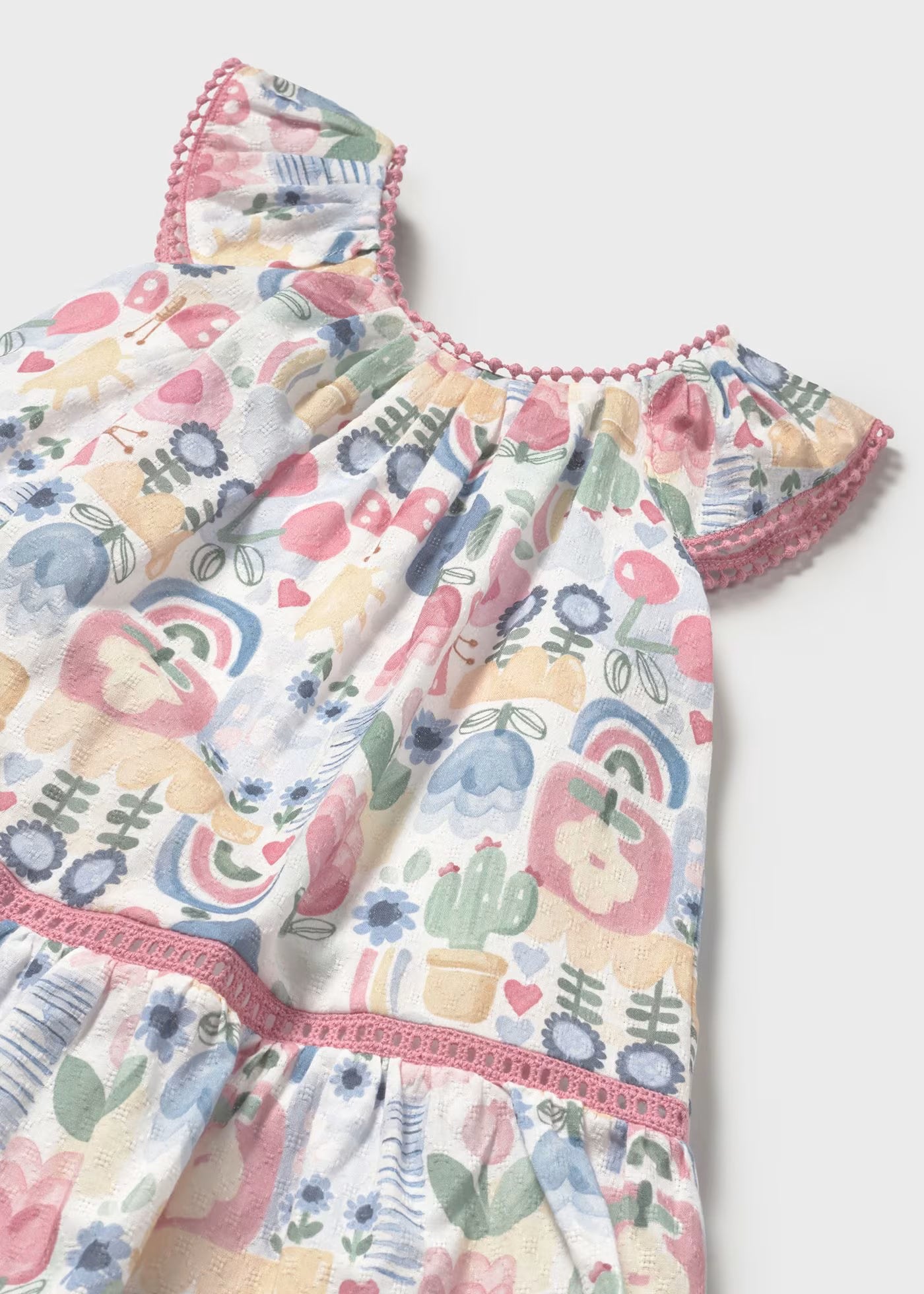 Vestido floral estampado bebé niña