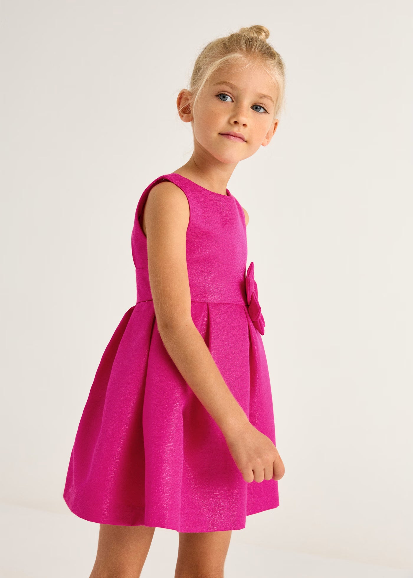 Vestido magenta mini niña