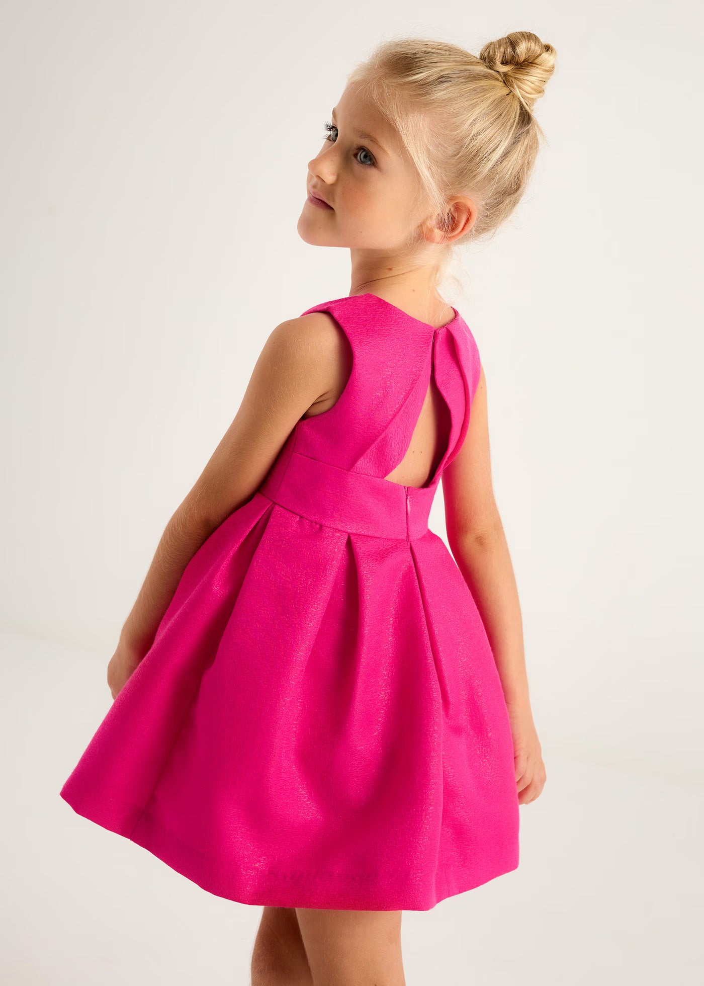Vestido magenta mini niña