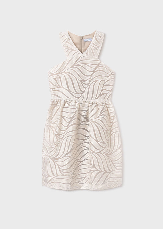 Vestido lino devore niña jr