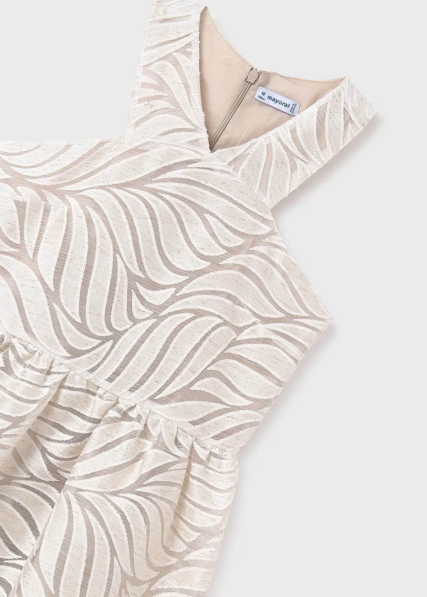 Vestido lino devore niña jr