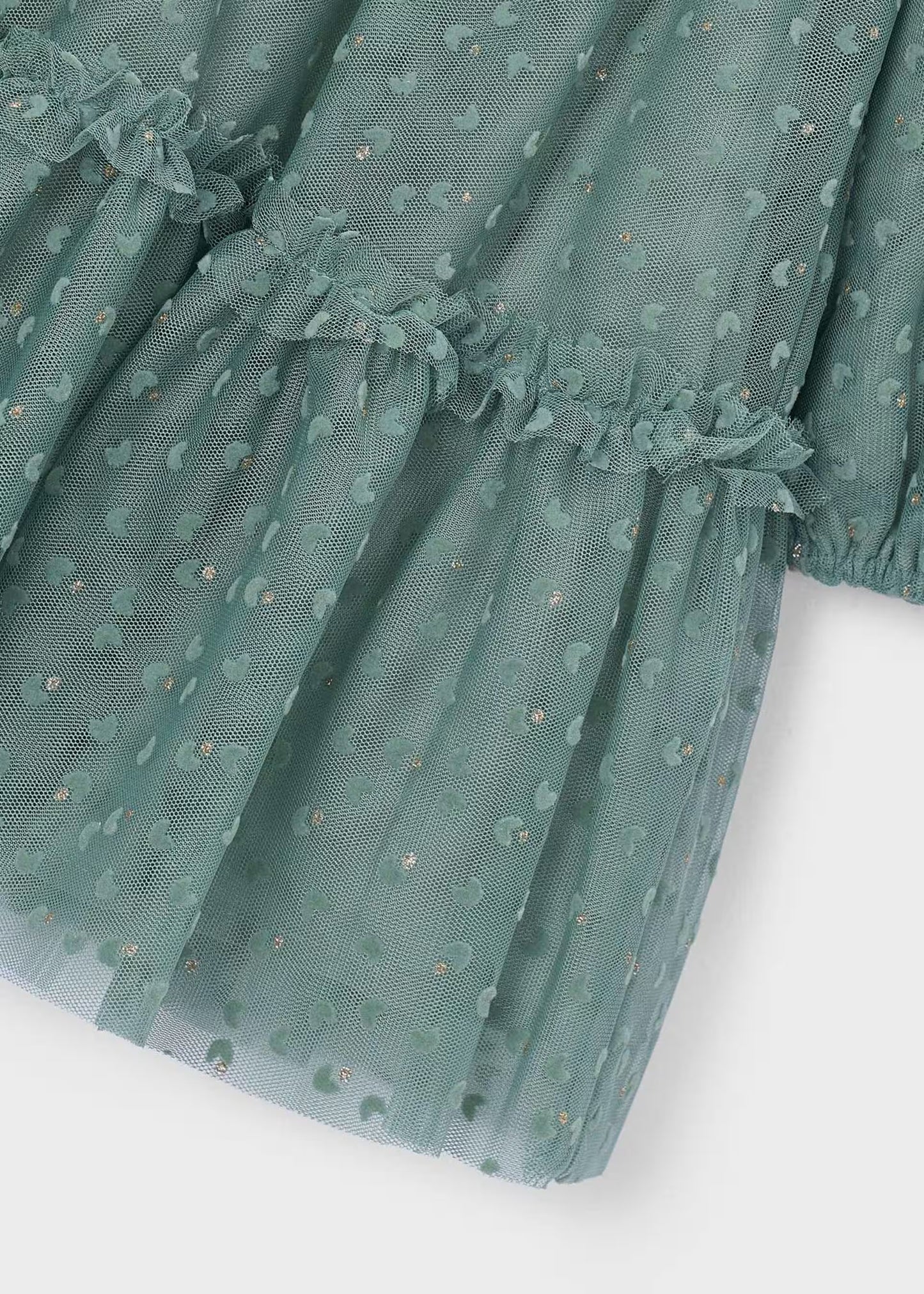 Vestido tul laurel mini niña