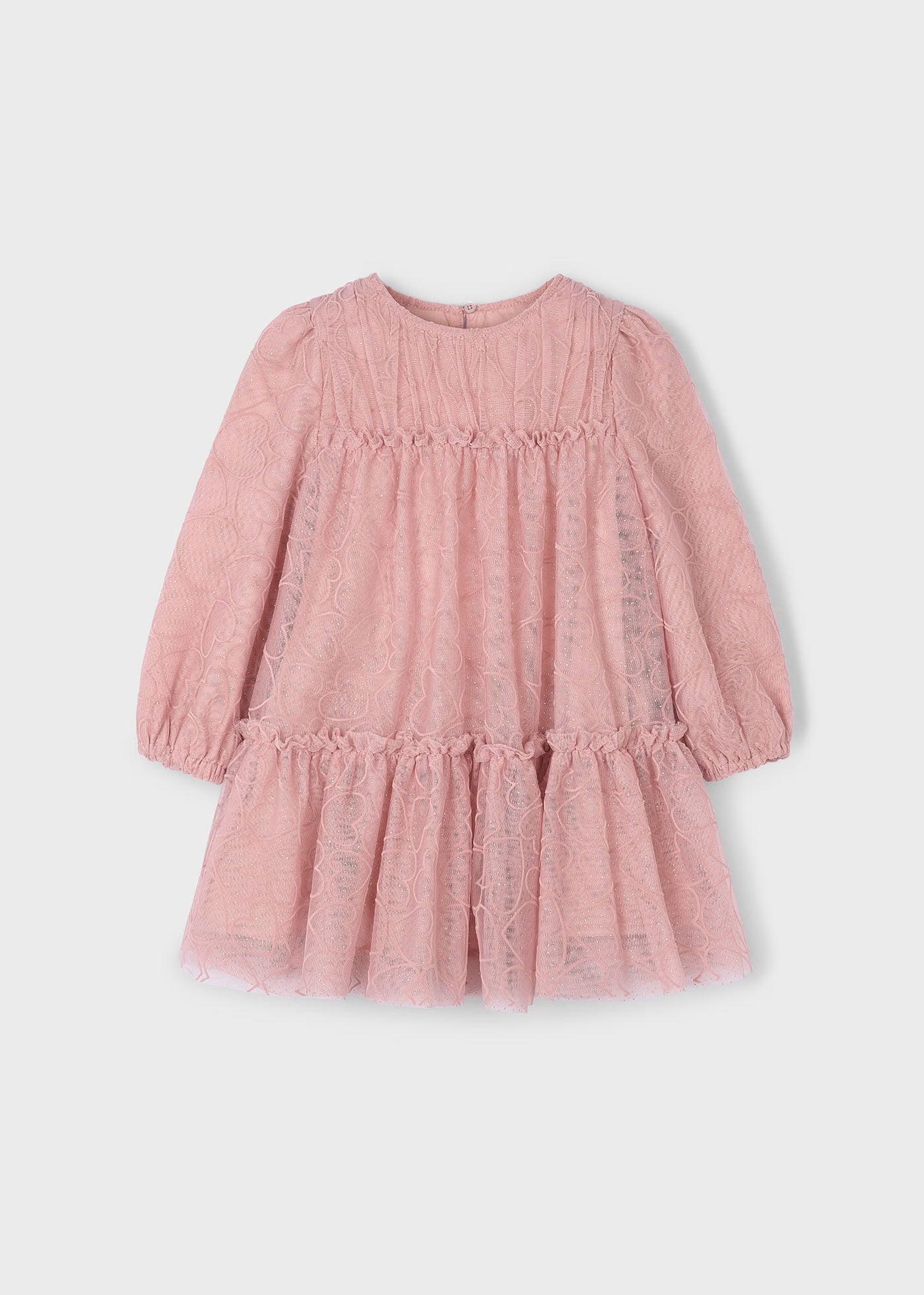 Vestido tul rosa mini niña
