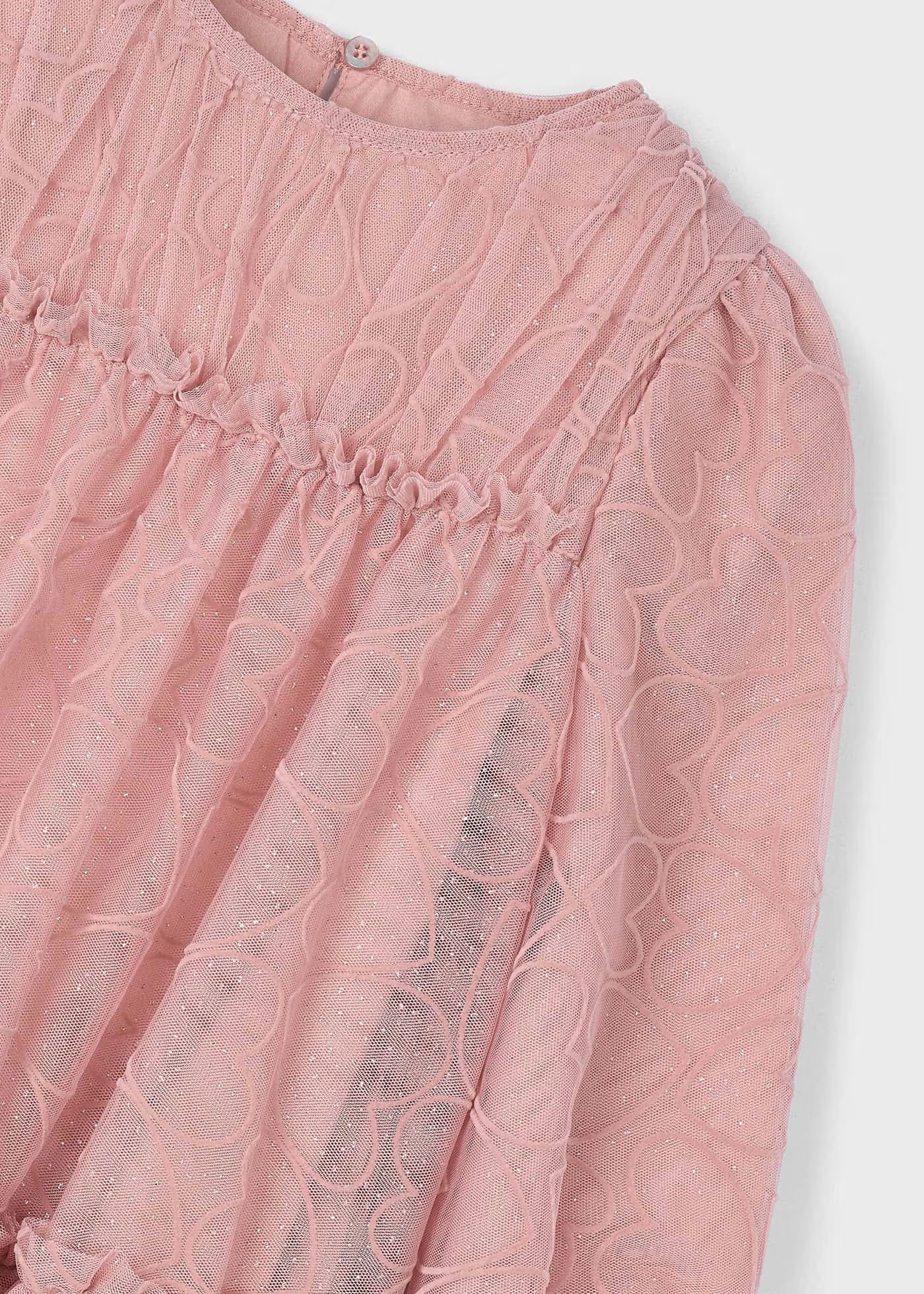 Vestido tul rosa mini niña