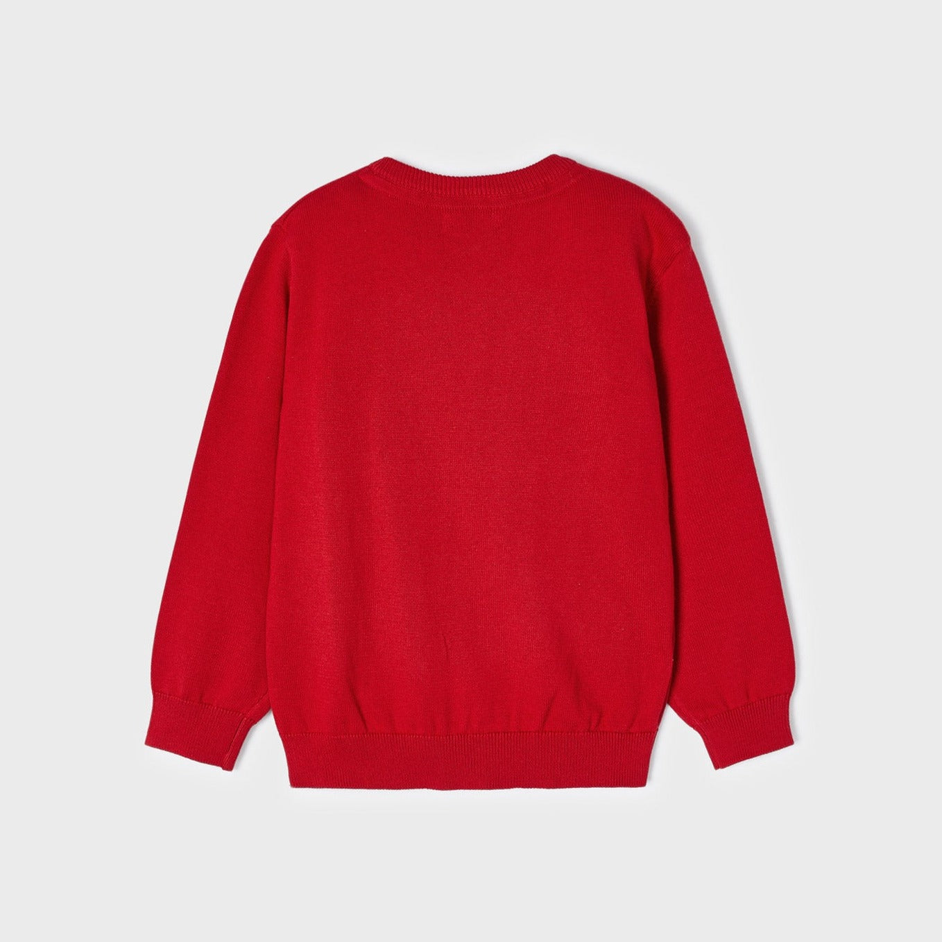 Suéter rojo con cuello redondo ECOFRIENDS mini niño
