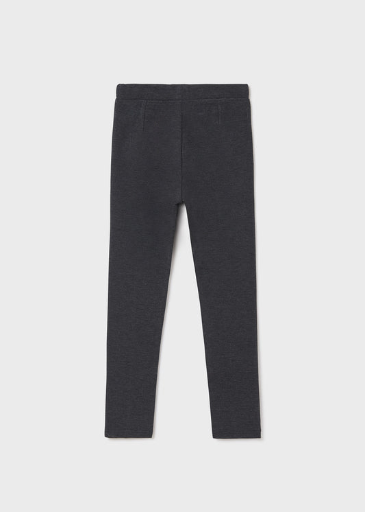 Pantalón de punto gris oscuro niña jr
