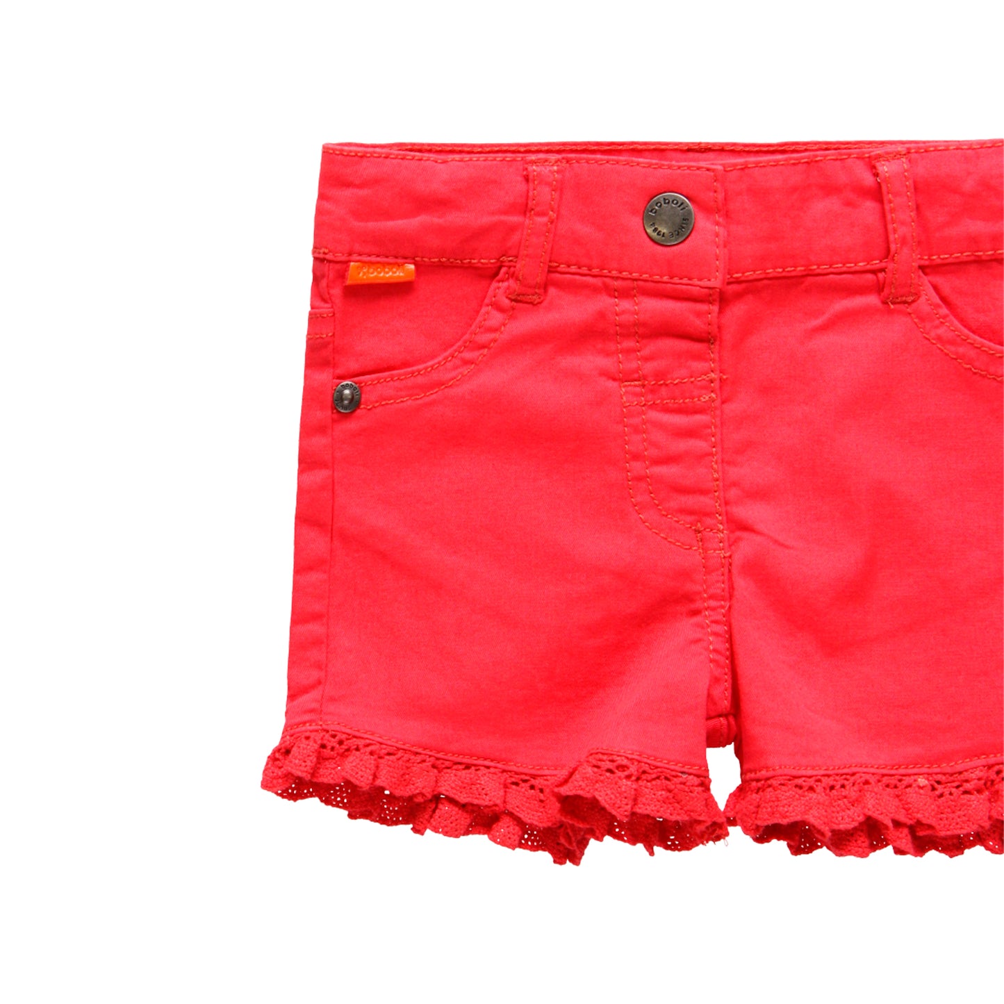 Short gabardina stretch coral mini niña