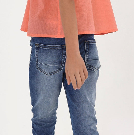 Pantalón de mezclilla super skinny para niña jr