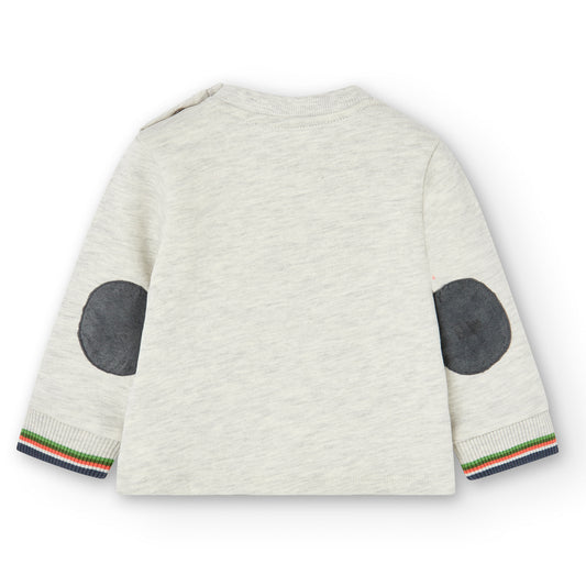 Sudadera felpa crudo mini niño