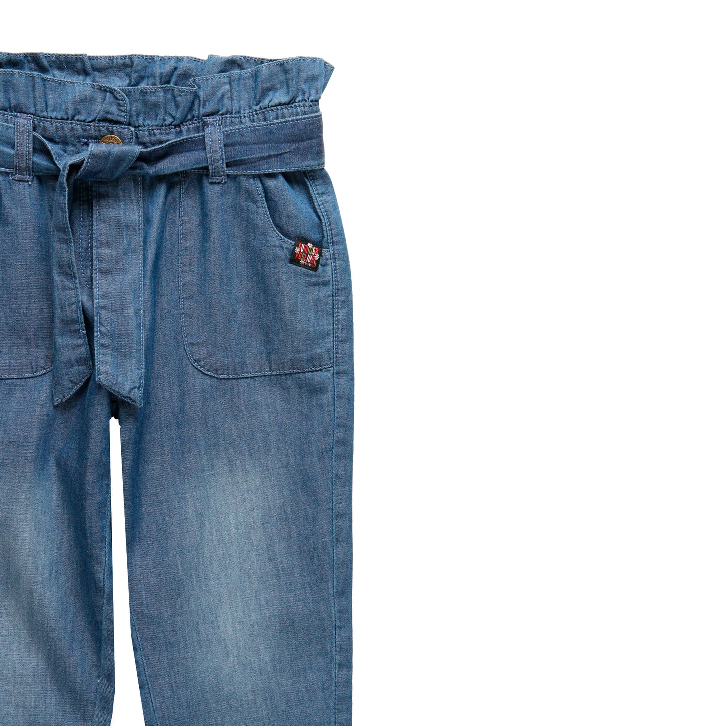 Pantalón denim azul niña jr