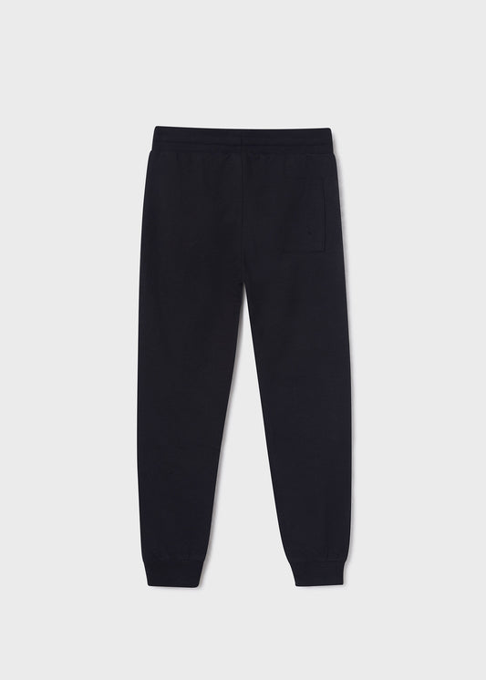 Pants largo deportivo negro con algodón para niño jr