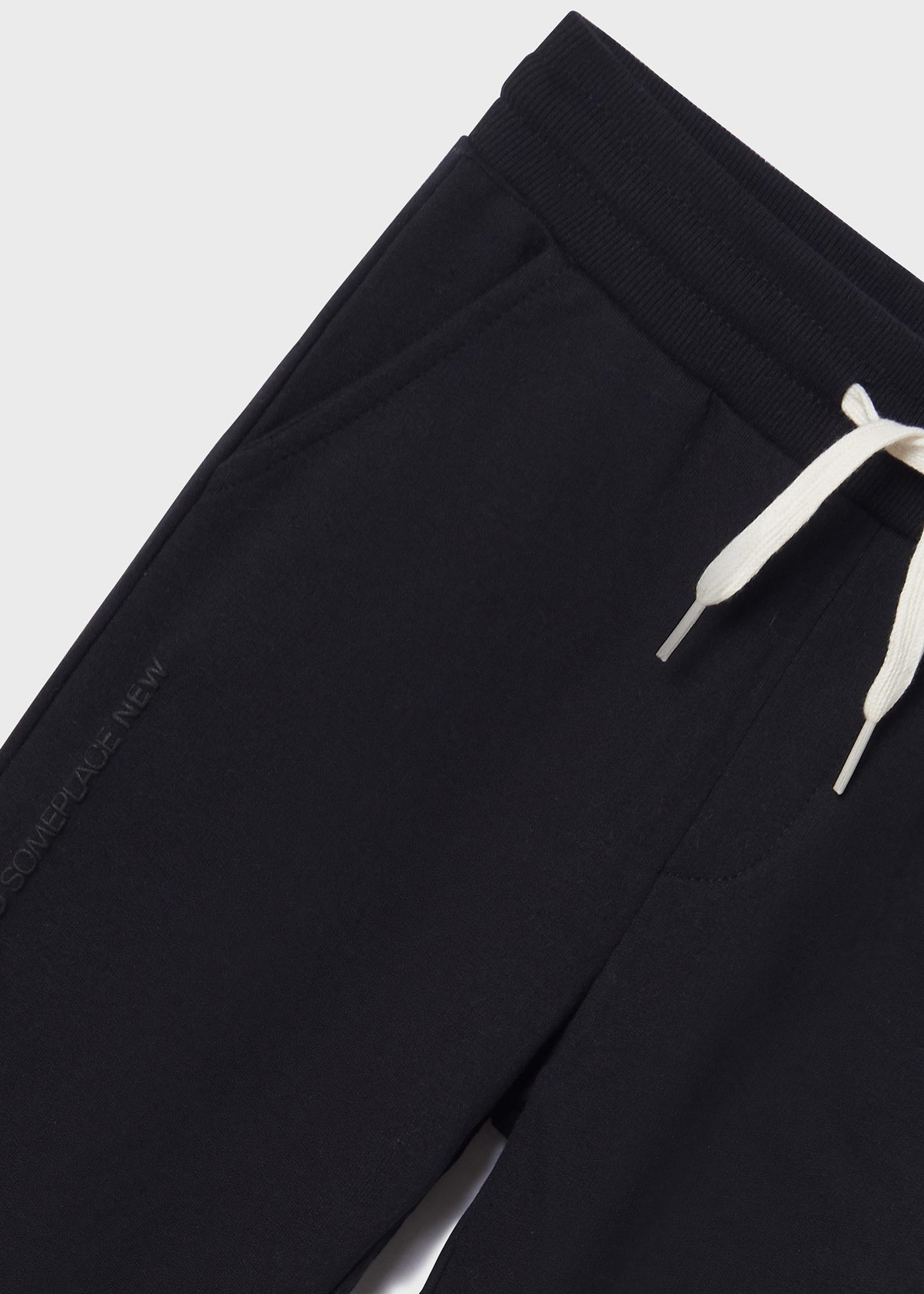 Pants largo deportivo negro con algodón para niño jr