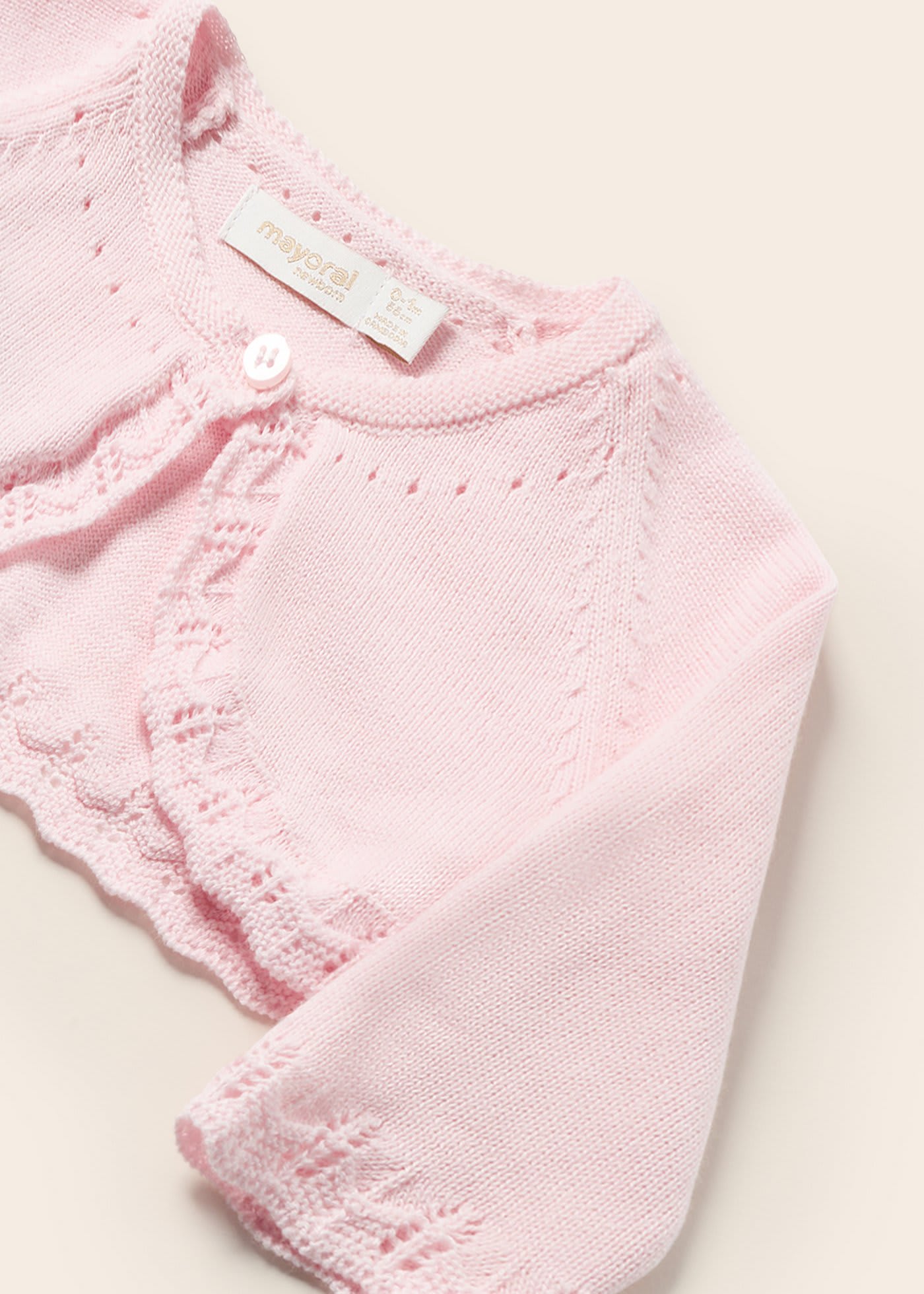 Torera de tricotosa con algodón sostenible para bebé niña