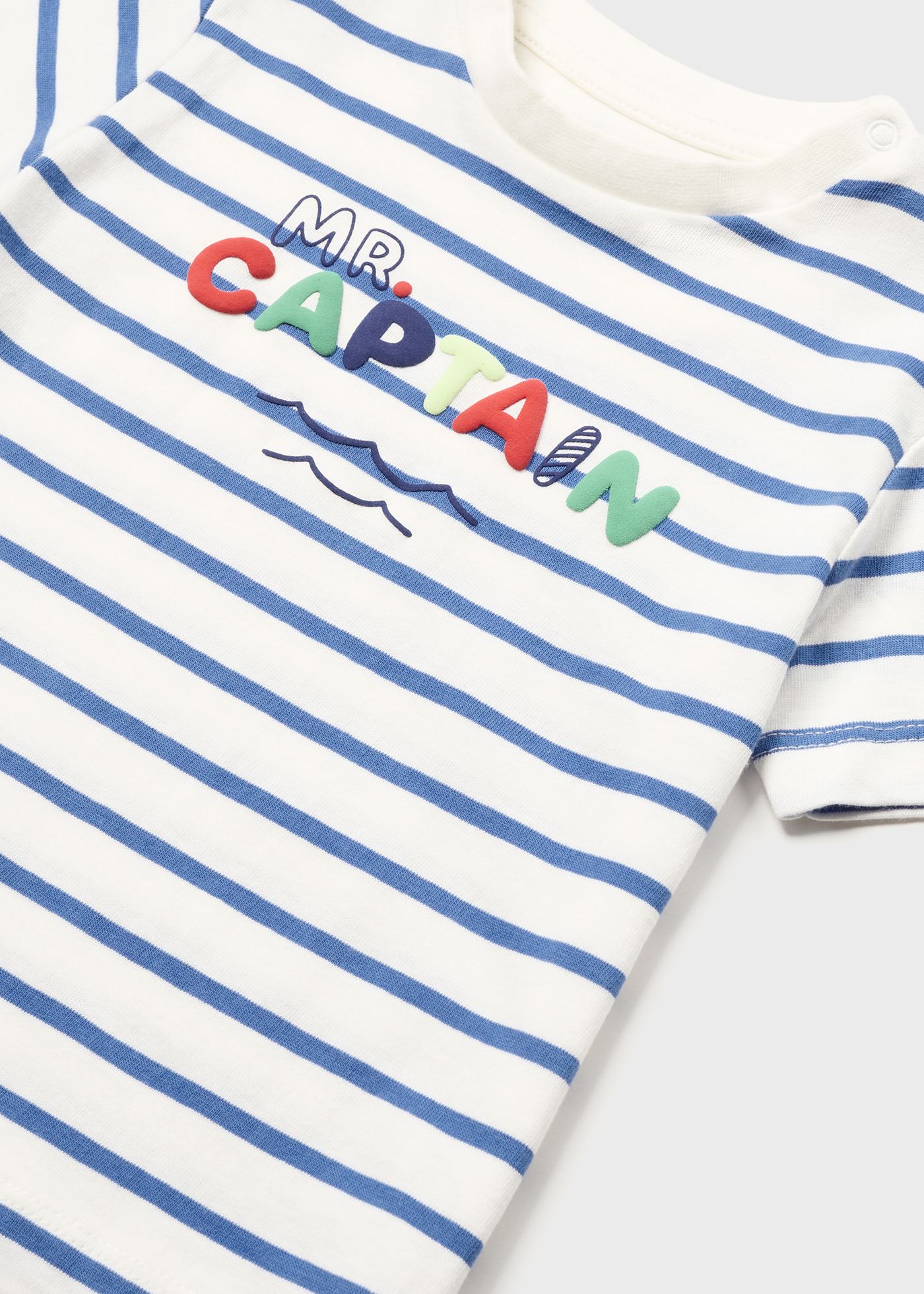 Set 2 playeras manga corta de algodón sostenible para bebé niño