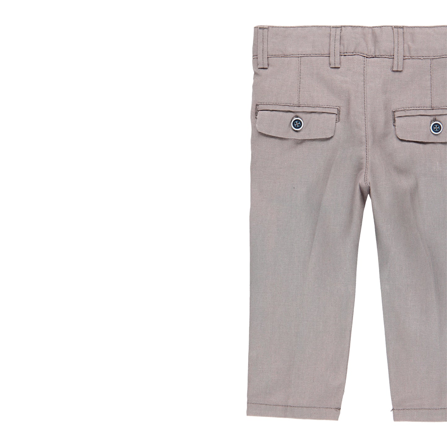 Pantalón lino gris mini niño
