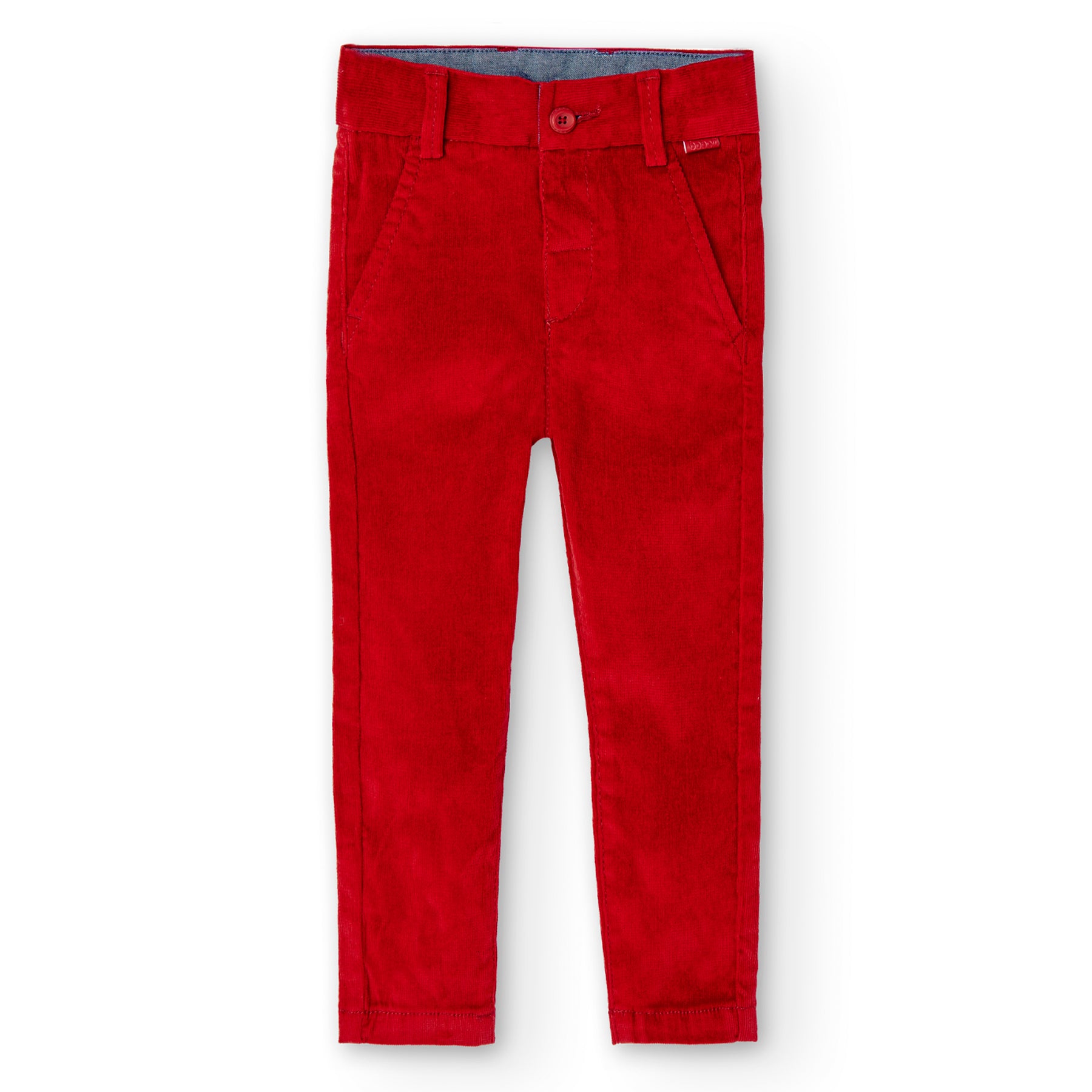 Pantalón vestir micropana rojo mini niño