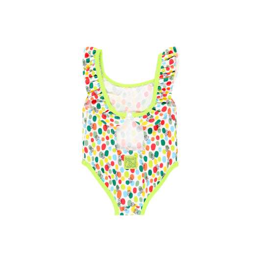 Traje de baño poliamida estampado mini niña