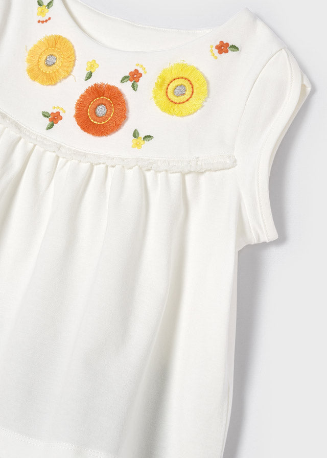 Conjunto short ECOFRIENDS bordados mini niña