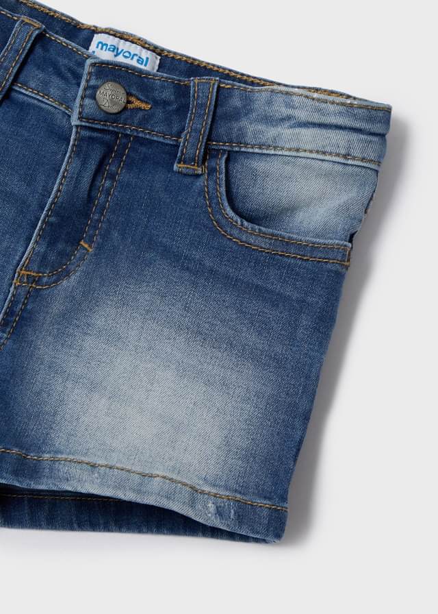 Short mezclilla básico mini niña