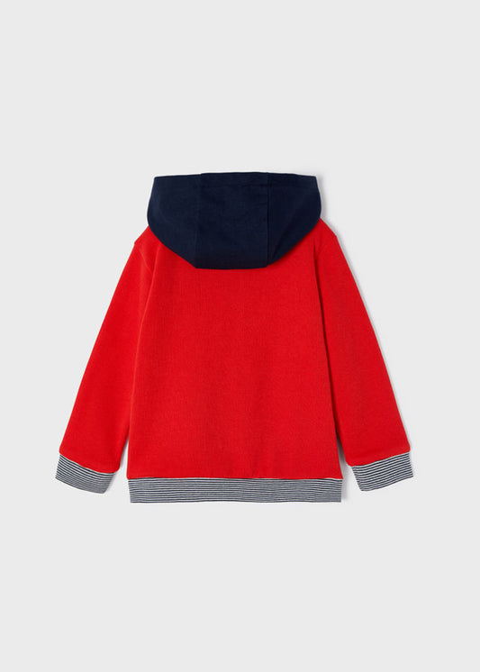 Sudadera punto rojo mini niño