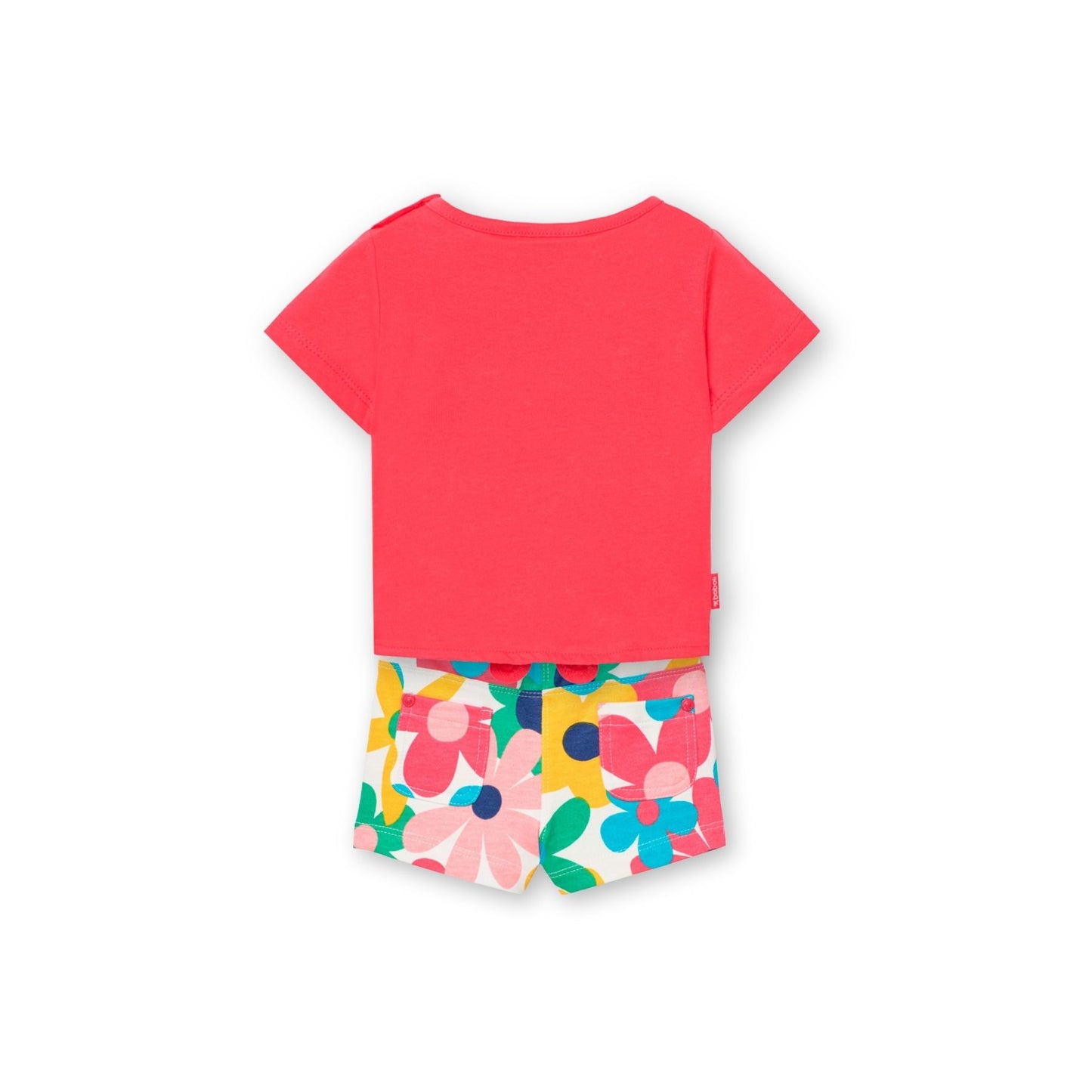 Conjunto flores blusa short para mini niña